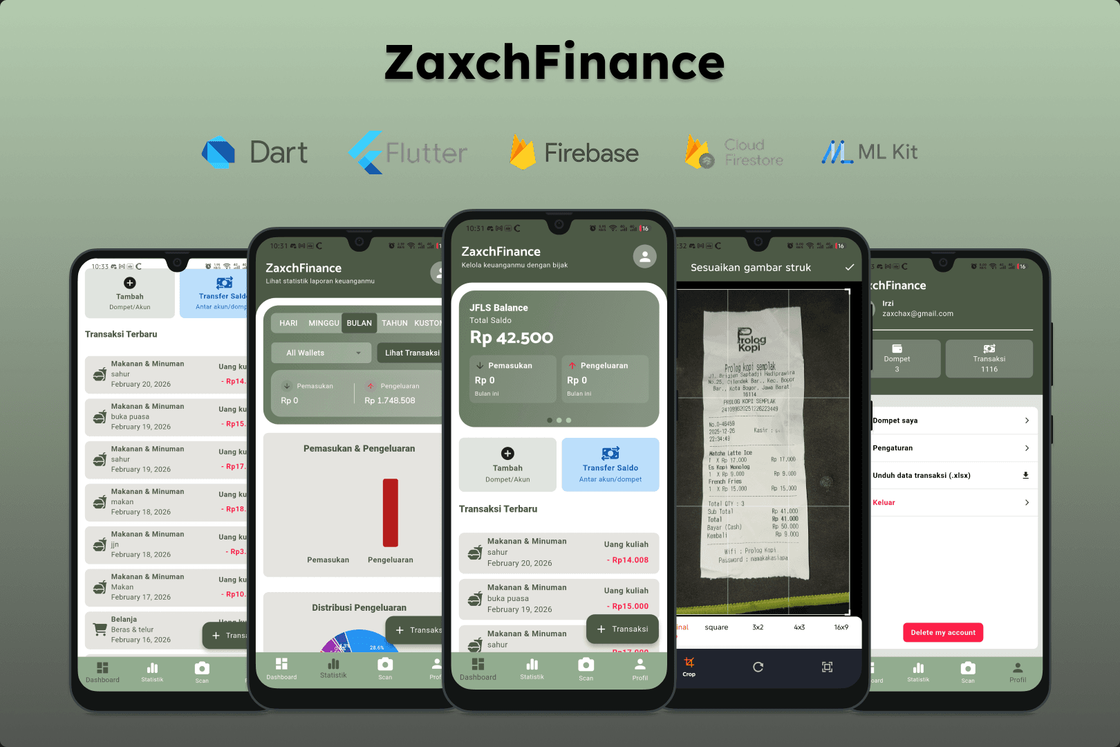 ZaxchFinance - Finance Tracker Application